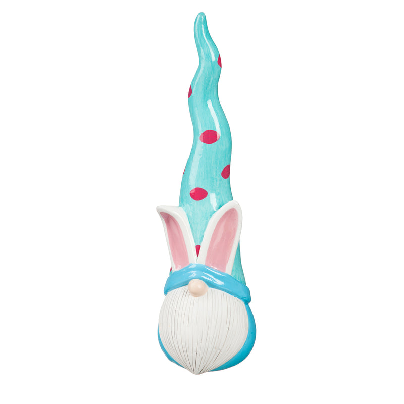 13.5"H Ceramic Bunny Gnome Garden Statuary, 3 ASST.,2cg346