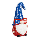 10"H Ceramic Americana Gnome Garden Statuary, Set of 2,2cg400