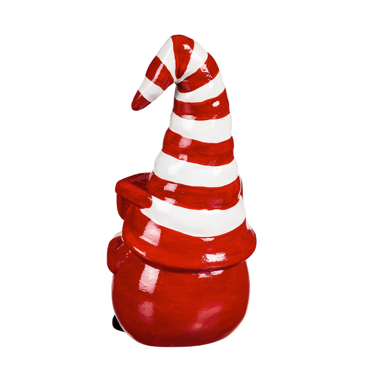 10"H Ceramic Canadian Gnome Garden Statuary, Set of 2,2cg401
