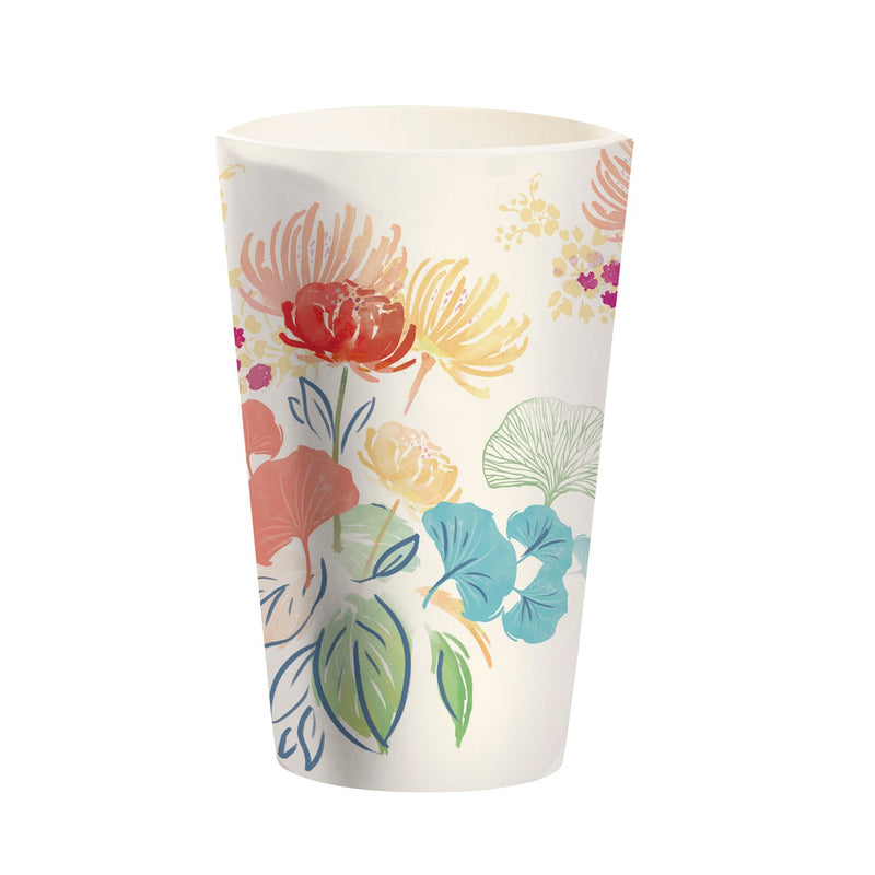 14 OZ Melamine Cup, Floral Essence, 3.25"x3.25"x5.25"inches