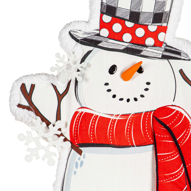 Evergreen Door Decor,Estate Door Décor Snowman,17x1x27 Inches