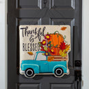 Thankful & Blessed Fall Truck/Christmas Truck Double Sided Estate Door Decor,2deb2570fb