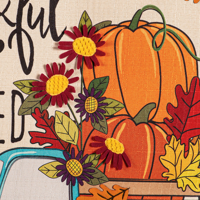Thankful & Blessed Fall Truck/Christmas Truck Double Sided Estate Door Decor,2deb2570fb