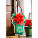 Poinsettia Mason Jar Door Decor,2dhb1471