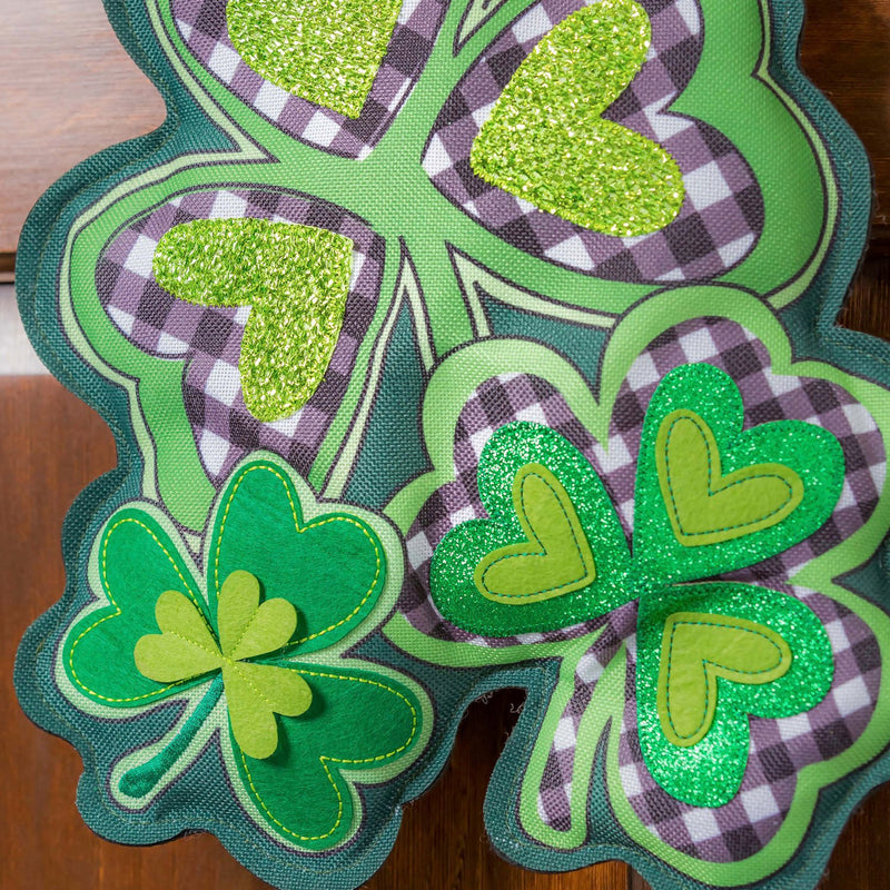 Shamrocks With Checks Door Décor,2dhb1831