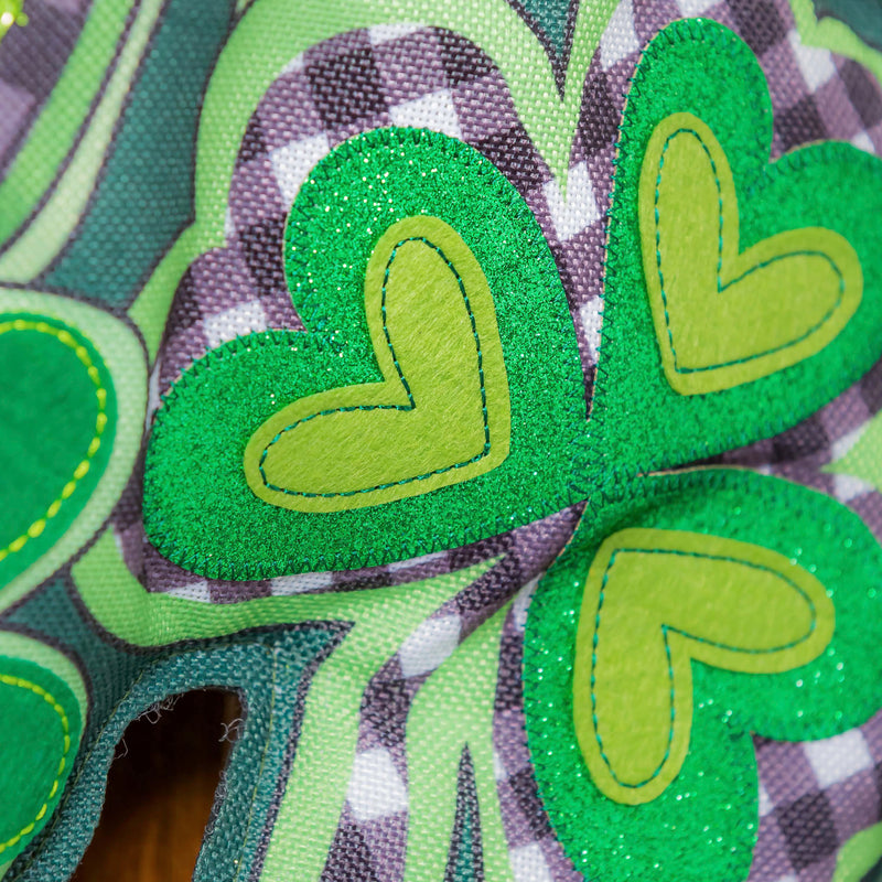 Shamrocks With Checks Door Décor,2dhb1831