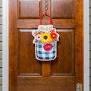 Fall Check Mason Jar Door Decor,2dhb2295
