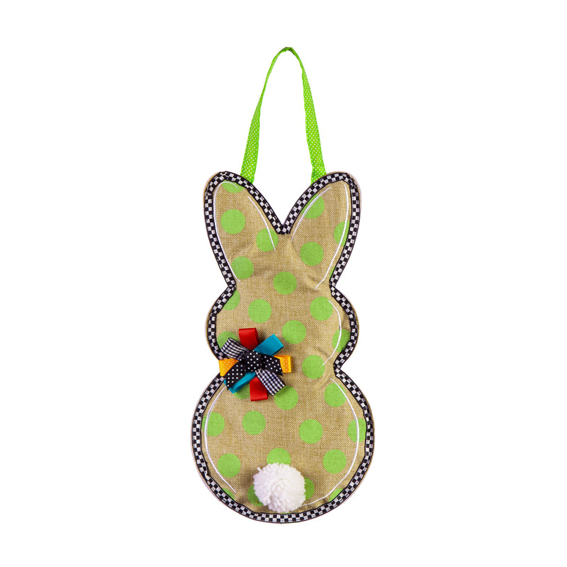 Polka Dot Bunny Door Décor,2dhb2367