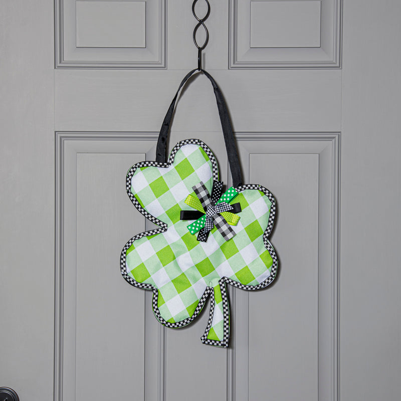Check Clover Door Décor,2dhb2369