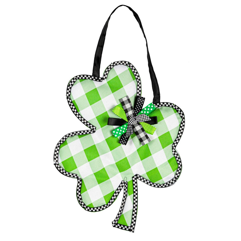 Check Clover Door Décor,2dhb2369