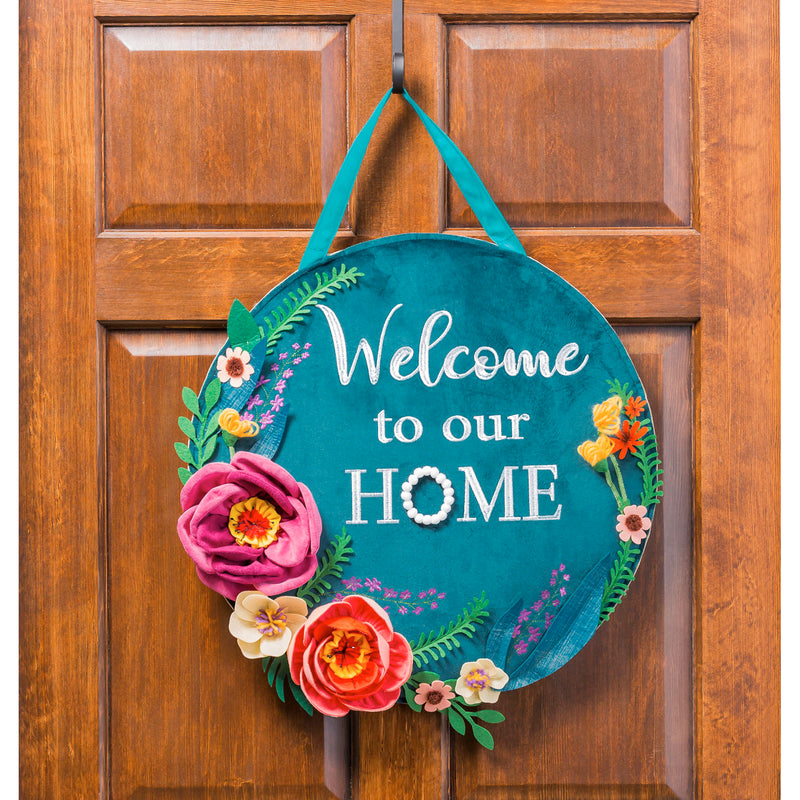 Floral Spring Wreath Door Décor,2dhbe1723