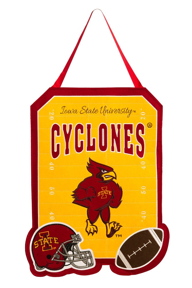 Evergreen Door Decor,  Iowa State, 20'' x 16'' inches