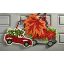 Christmas Tree Truck Hooked Door Decor,2dhp1606