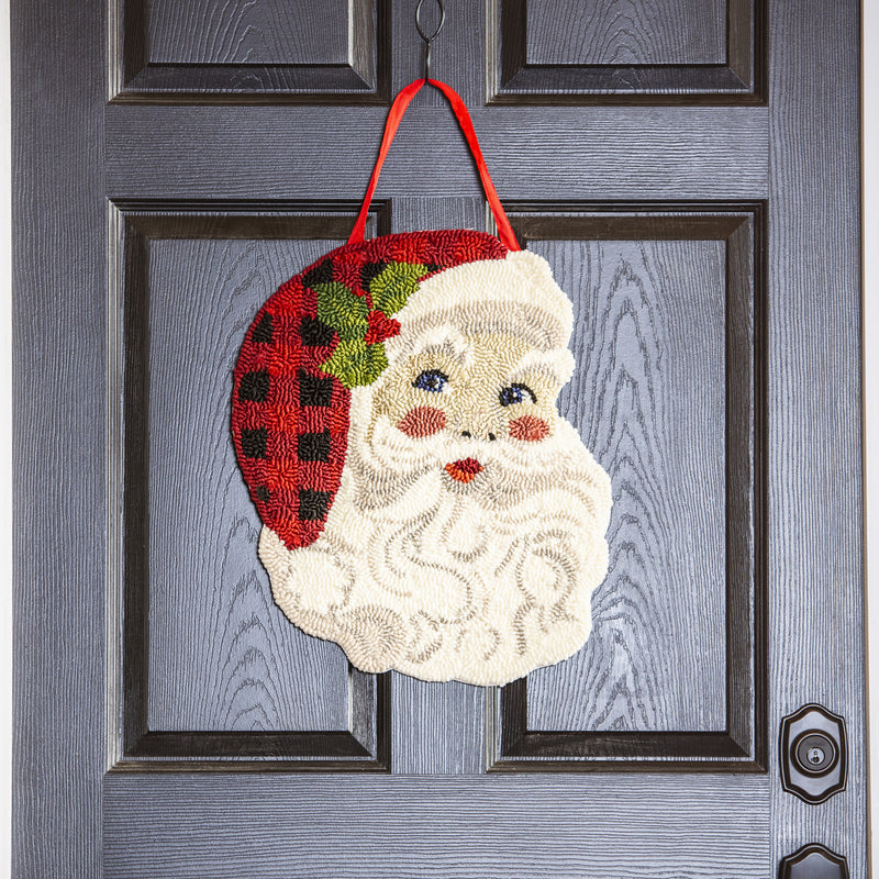 Jolly Santa Hooked Door Décor,2dhp2332