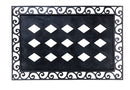 Cutout Scroll Embossed Floor Mat Tray
