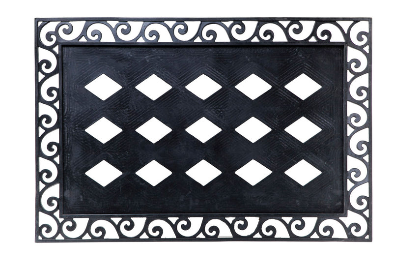 Cutout Scroll Embossed Floor Mat Tray,2dmf005