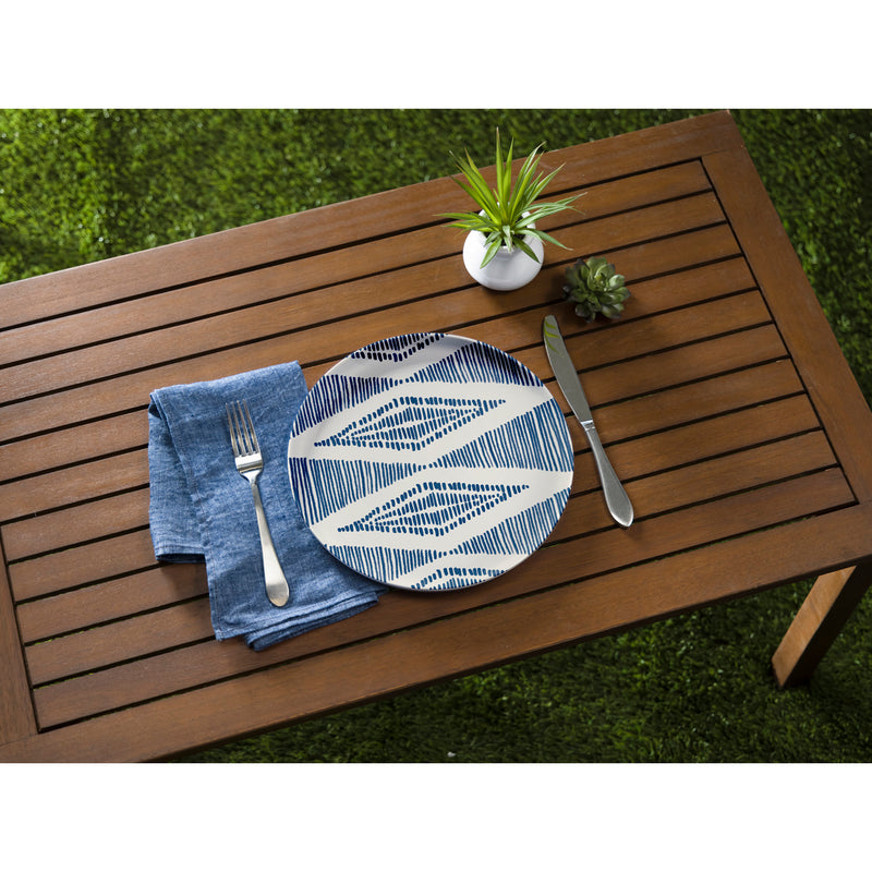 10.5" Melamine Dinner Plate, Oasis Blue,2dpr7020