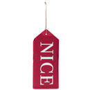 Stop Here, Nice Reversible Door Tag,2dt1786fb