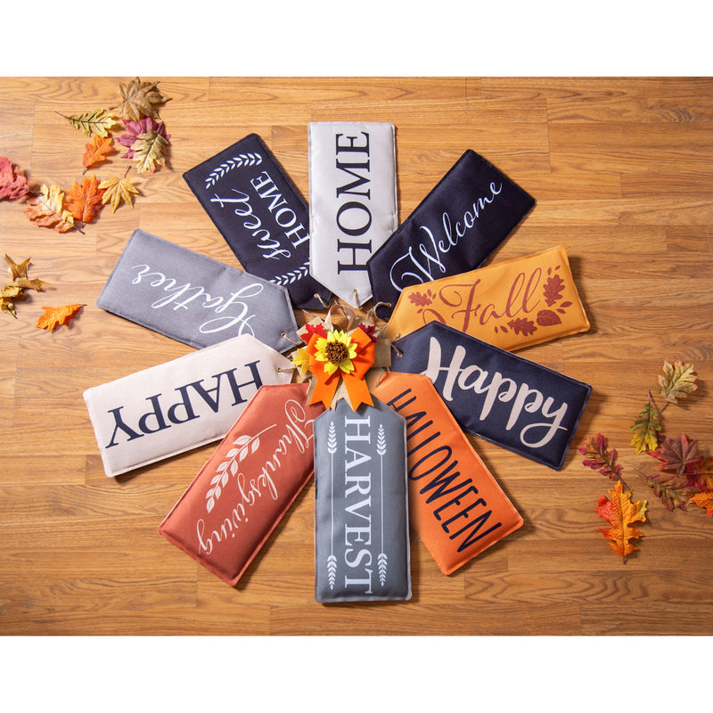 Fall Foliage Door Tag Bow,2dtb1767
