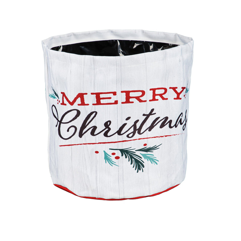 Holiday Traditions Round Fabric Planters, Set of 3, 13"x13"x13"inches