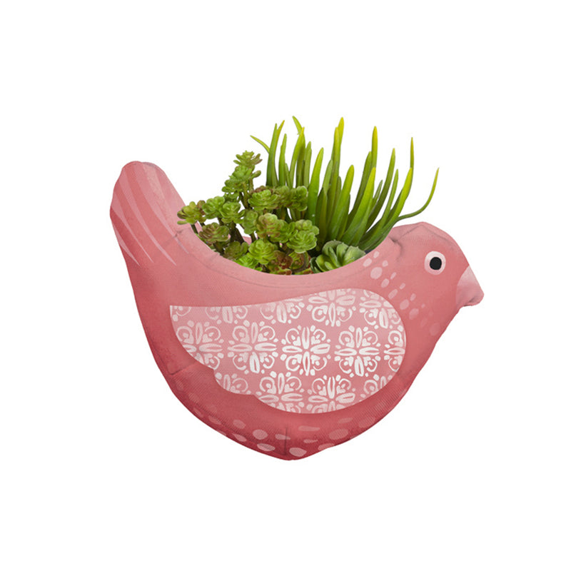 Whimsical Bird Fabric Wall Planters, Set of 3,2fp027