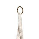 Olivia Fabric Planter with Macrame Holder, Ochre,2fp043