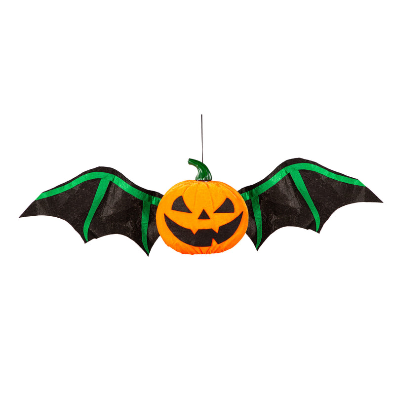Ever Scary Flying Jack O' Lantern Animated with Sound Hanging Decor,2fwf2595bl