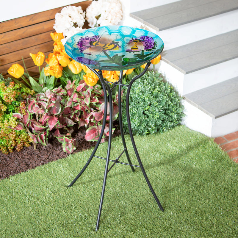 18" Birdbath, Busy Bee Days,2gb567