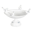 Perched Birds Metal Tabletop Bird Bath,2gb6956