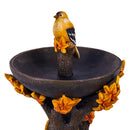 Maple Tree Resin Bird Bath,2gb7025