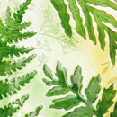 18" Hand Painted and Embossed Glass Bird Bath, Delicate Greenery,2gb7061