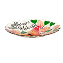 16" Flowers & Butterfly Memorial Bird Bath,2gb7102