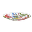 18" Folk-art Hummingbird Bird Glass Bird Bath,2gb7183