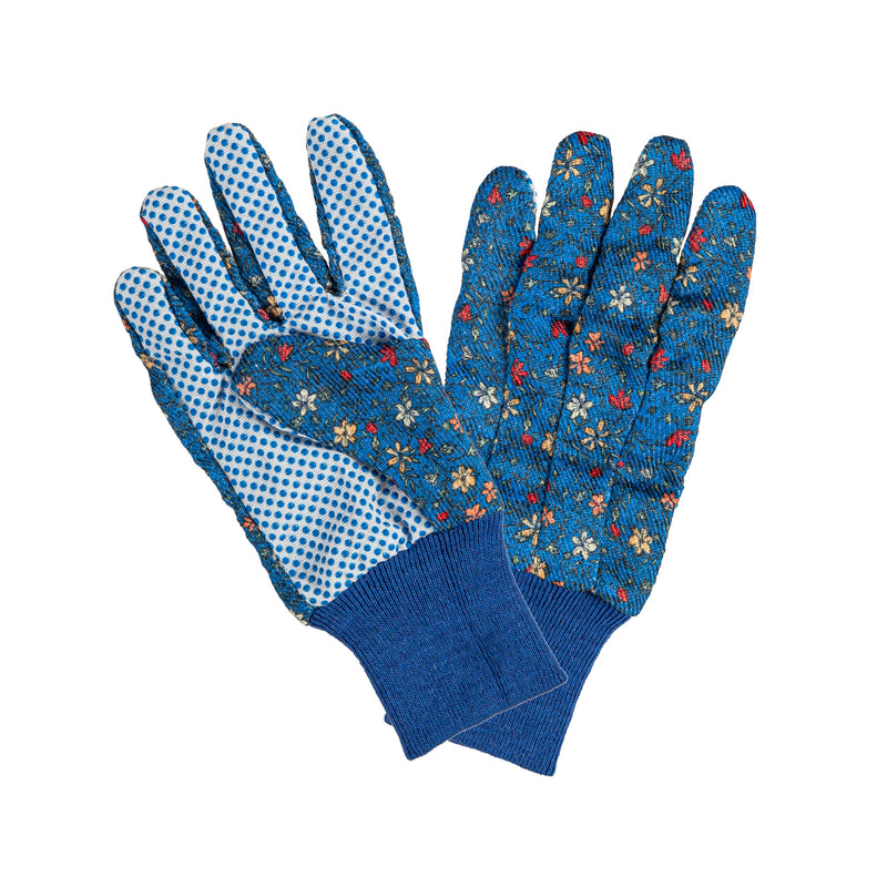 Evergreen Flag,Edith Floral Garden Gloves, 2 Asst: Blue/Pink,0.91x4.45x13.78 Inches