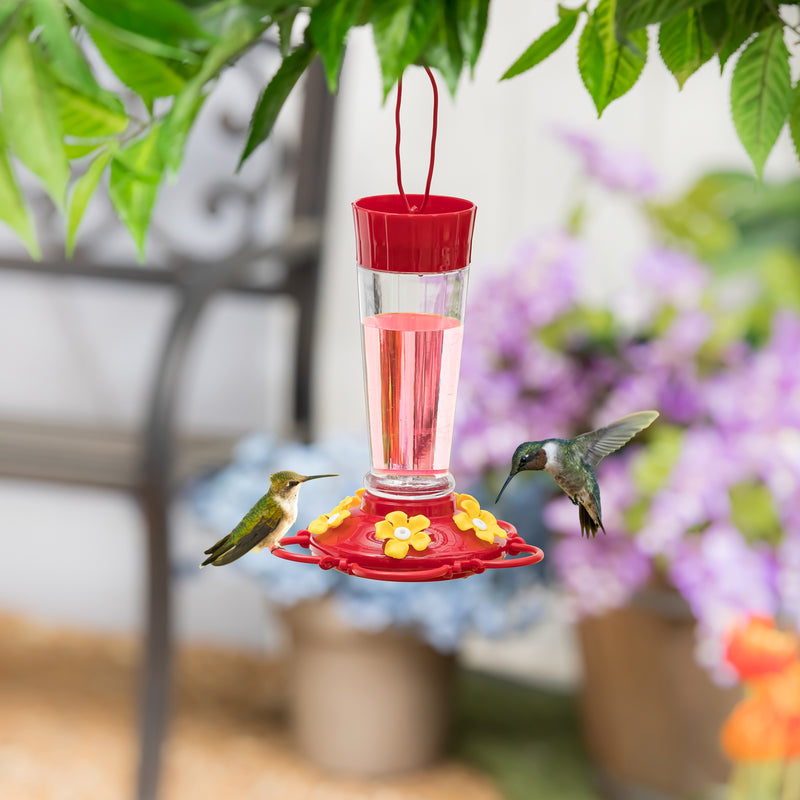 10 Oz Hanging Plastic Hummingbird Feeder,2hf316