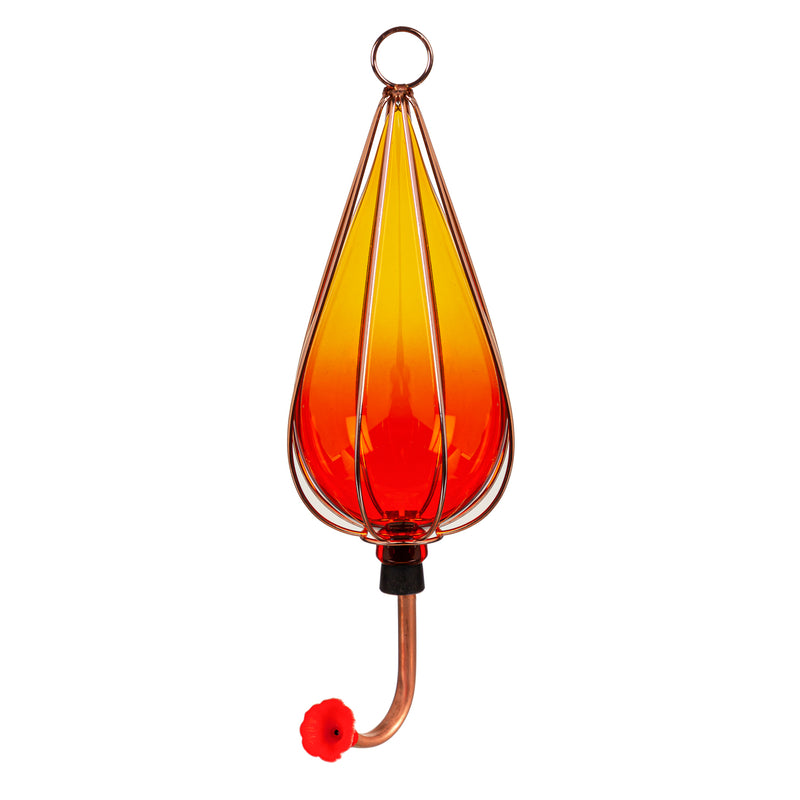 Ombre Art Glass Hummingbird Feeder, Set of 3,2hf343