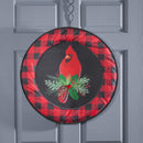 Red and Black Buffalo Check Sassafras Switchable Door Decor Frame,2idf2321