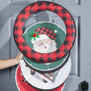 Red and Black Buffalo Check Sassafras Switchable Door Decor Frame,2idf2321