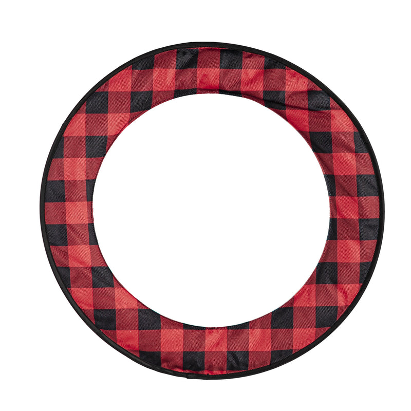 Red and Black Buffalo Check Sassafras Switchable Door Décor Frame,2idf2321