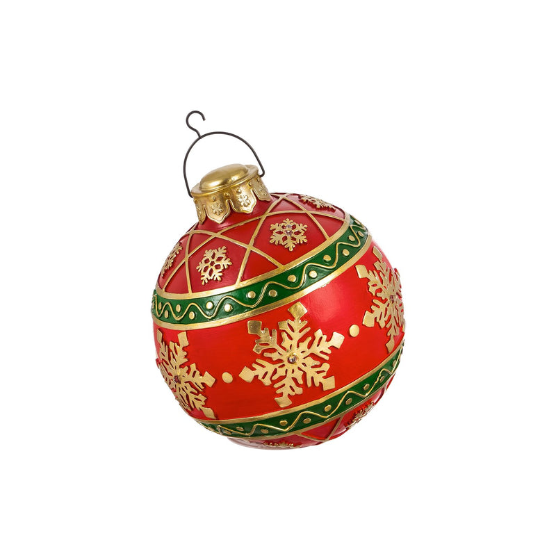 Evergreen 8" Battery Operated Ornament Outdoor Ornament, Red, 8.7'' x 1.7'' x 1.7'' inches
