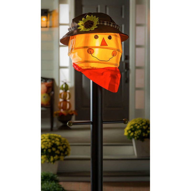 Scarecrow Lamp Post Buddy,  14"x0.3"x12"inches