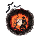 Witch with Dangle Legs Lighted Deco Mesh Door Decor,2msh2581bl