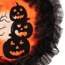 Witch with Dangle Legs Lighted Deco Mesh Door Decor,2msh2581bl