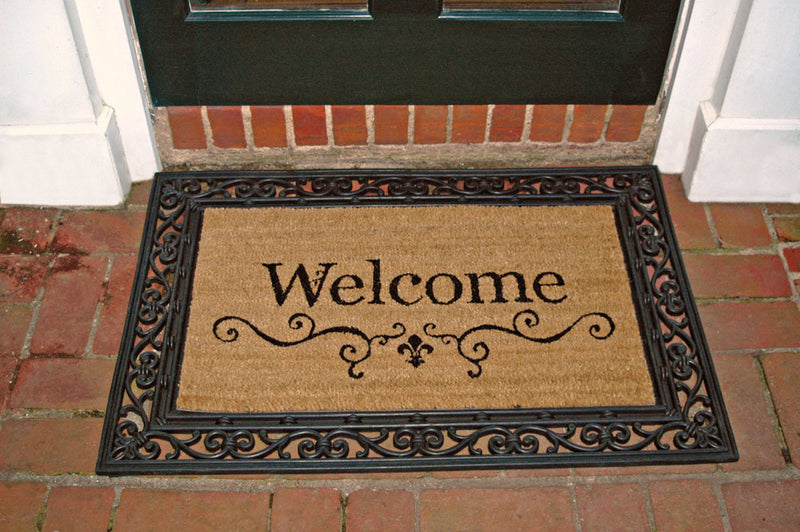 Evergreen Floormat,Swirl Coir Mat Tray,36x0.6x24 Inches