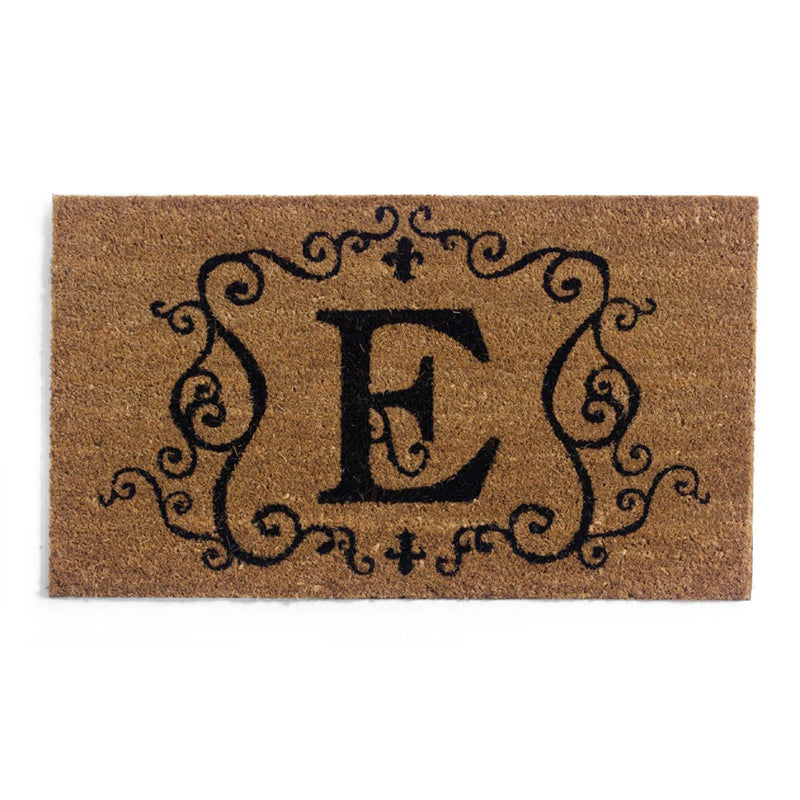 Evergreen Floormat,Coir Insert, Monogram "E",0.4x28x16 Inches