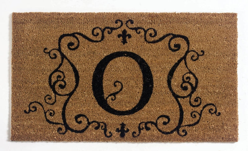 Evergreen Floormat,Coir Insert, Monogram "O",0.4x16x28 Inches