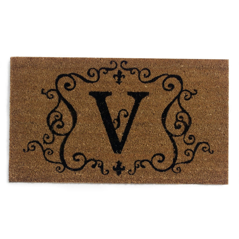 Coir Insert, Monogram "V",2rm022
