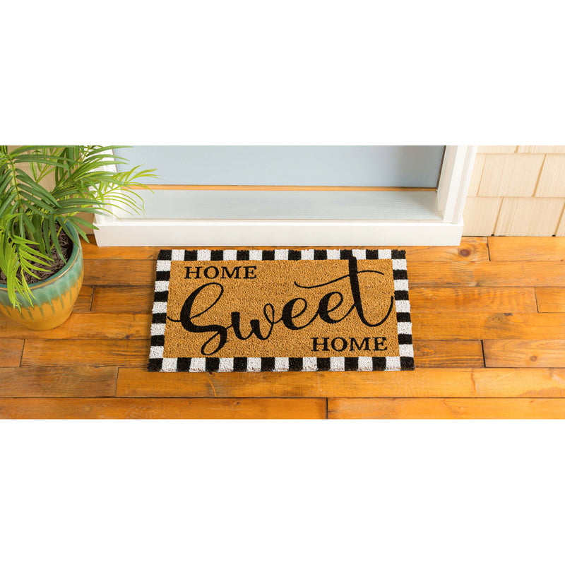 Evergreen Floormat,Home Sweet Home Coir Mat,28x0.56x16 Inches