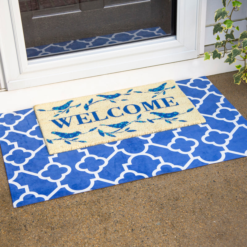 Evergreen Floormat,Welcome Birds Coir Mat,0.56x28x16 Inches