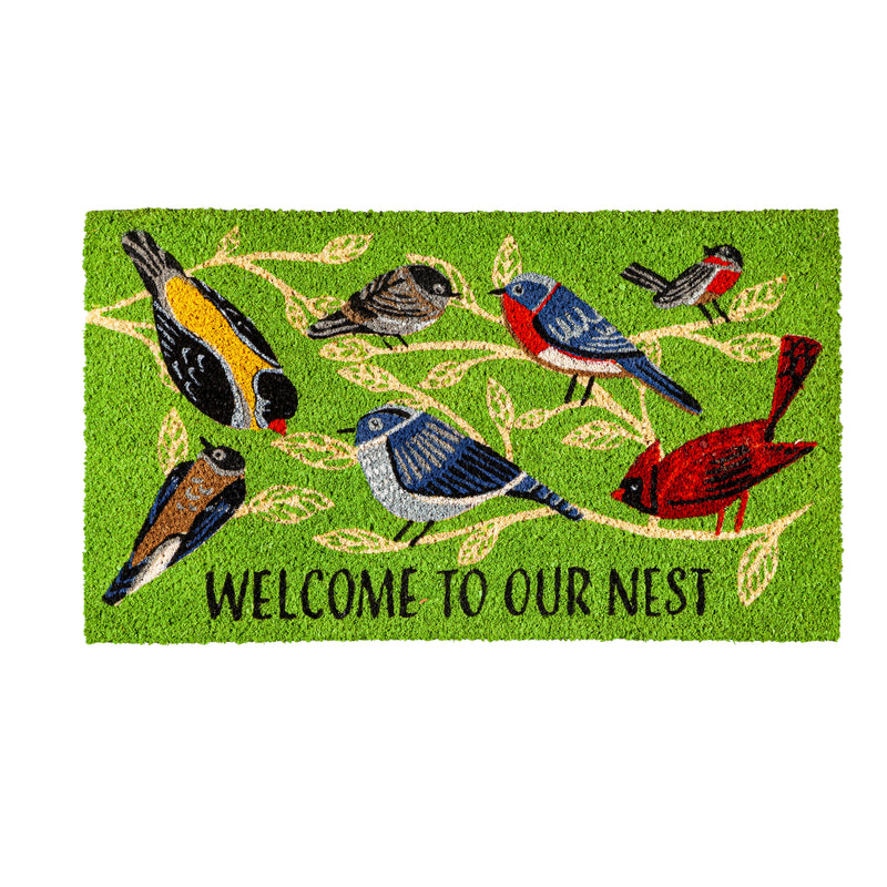 Evergreen Floormat,Flock Together Coir Mat,0.56x28x16 Inches